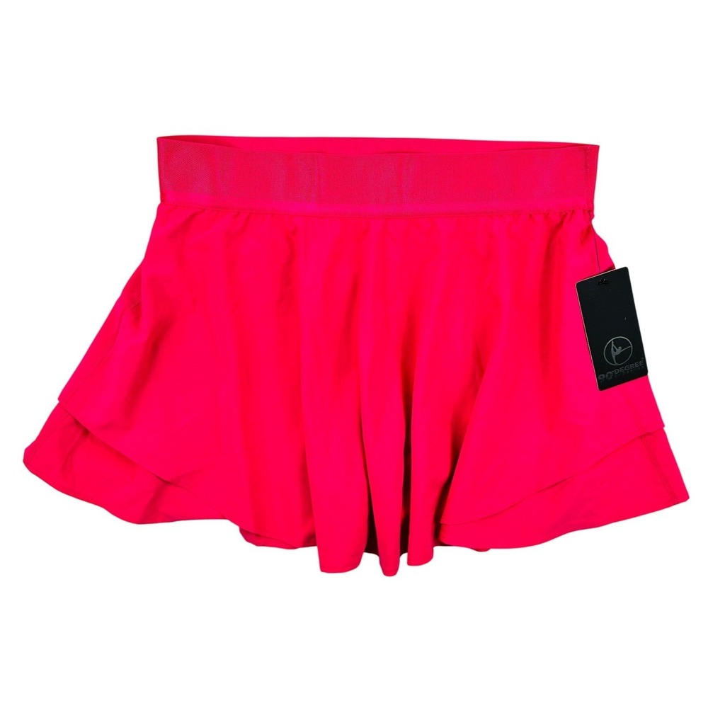 90 Degree by Reflex Hypersonic Layered Skort Womens XL Pink Tennis Workout NWT